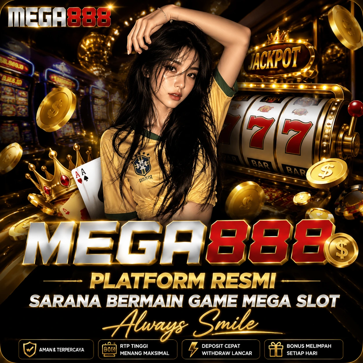MEGA888 💰 Platform Resmi Sarana Bermain Game Mega Slot Always Smile